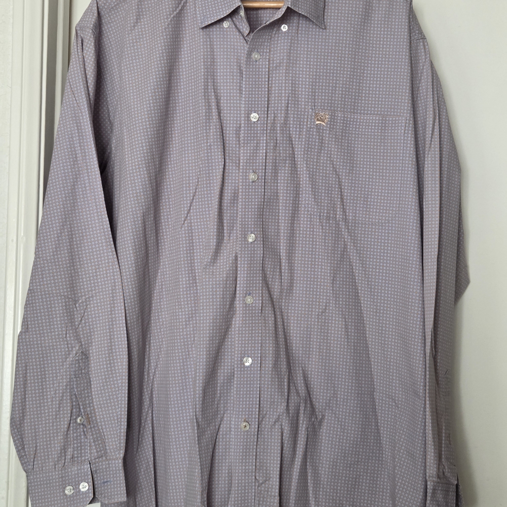 Cinch Lavender Micro-Pattern Dress Shirt